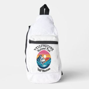 Sac À Bandoulière Loup Majestueux De Yellowstone