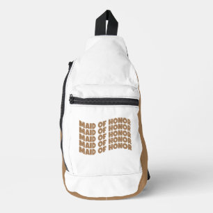 Sac À Bandoulière Maid of Honor Compact Brown blanc clair