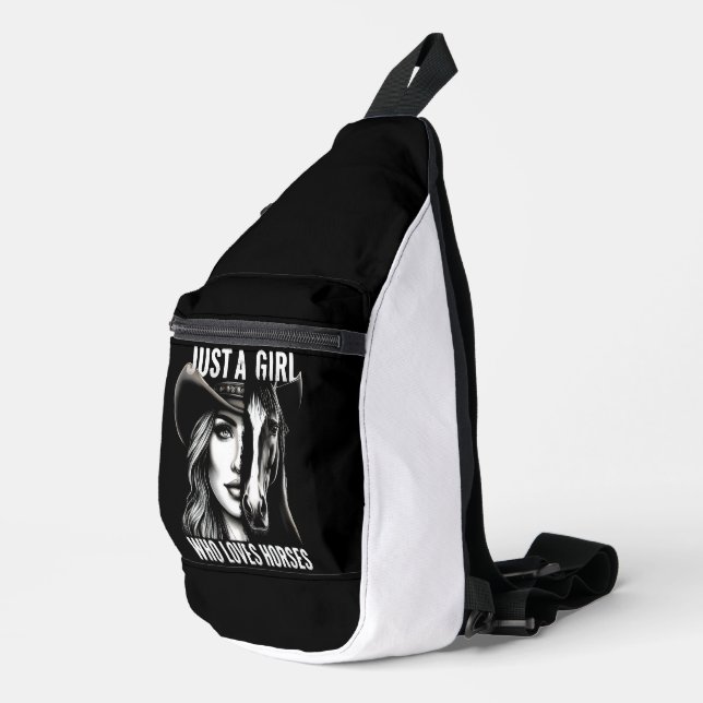 Sac À Bandoulière Majestic Eléphant-Mère qui aime les chevaux (Coin droit)