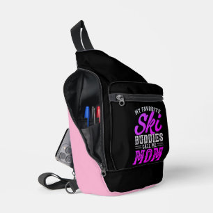 Sac À Bandoulière Manger Sleep Ski Répéter Bold Ski Lover Design