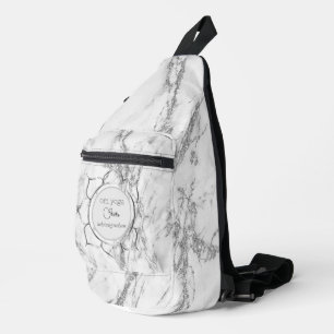 Sac À Bandoulière Marbre Pailleté Élégant de Marque