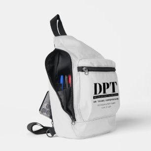 Sac À Bandoulière Médecin DPT moderne personnalisé de thérapie physi