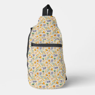 Sac À Bandoulière Modèle floral coloré dessiné à la main-23595