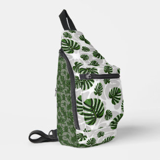 Sac À Bandoulière Modern Boho Botanical Leaves Pattern