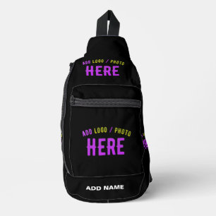 SAC À BANDOULIÈRE MODERNE ET MODERNE PERSONNALISABLE NOIR VÉRIFIÉ
