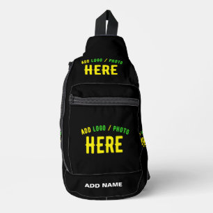 SAC À BANDOULIÈRE MODERNE ET MODERNE PERSONNALISABLE NOIR VÉRIFIÉ