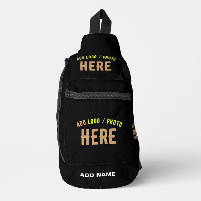 SAC À BANDOULIÈRE MODERNE ET MODERNE PERSONNALISABLE NOIR VÉRIFIÉ (Recto)