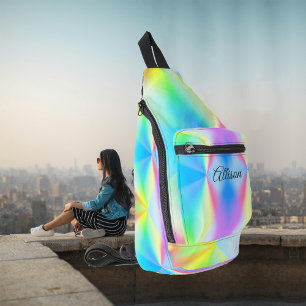 Sac À Bandoulière Moderne irisé pastel couleur arc-en-ciel