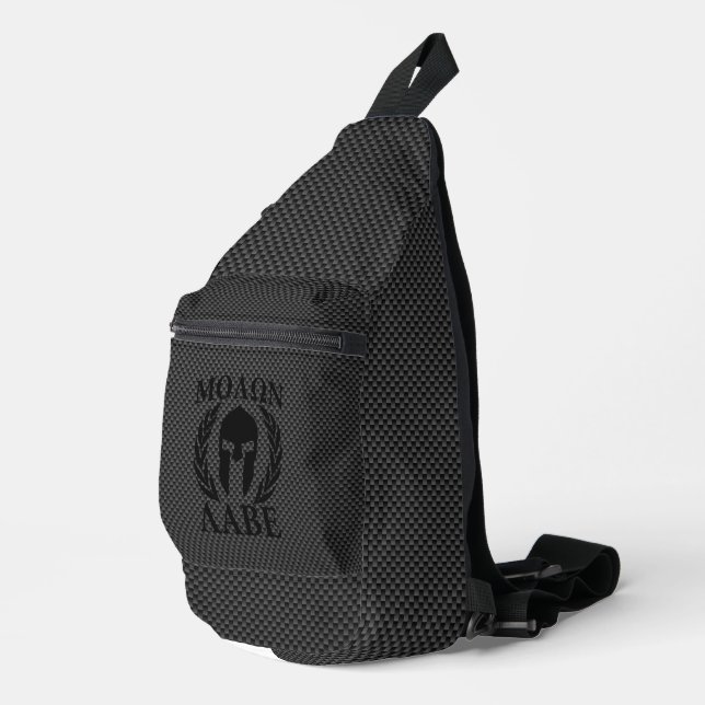 Sac À Bandoulière Molon Labe Laurels, guerrier spartiate (Coin droit)