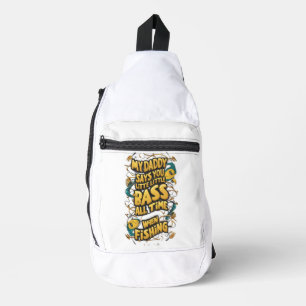 Sac À Bandoulière Mon papa dit que c'est toi la petite basse