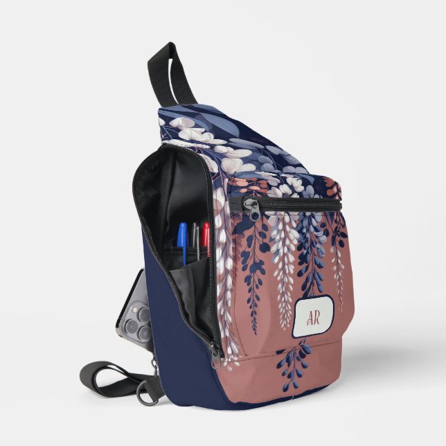Sac À Bandoulière Monogram Marine Rose Wisteria Élégance (Ouvrir)