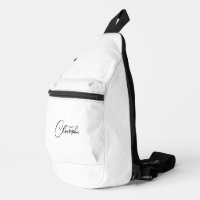 Monogramme moderne noir et blanc Hommes Femmes Voy