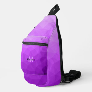 Sac À Bandoulière Monogramme motif de maillage géométrique dégradé v