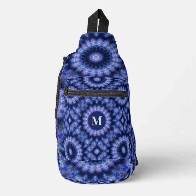 Sac À Bandoulière Monogramme Motif Mandala Blue Purple (Recto)
