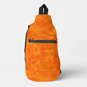 Sac À Bandoulière Motif Abstrait orange