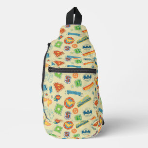 Sac À Bandoulière Motif de badge de super-héros de la Ligue de justi