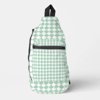 Motif diamant Green White Checker