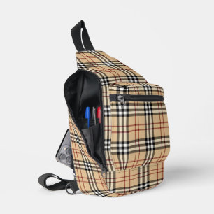Sac À Bandoulière Motif écossais de Tartan