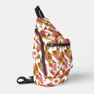 Sac À Bandoulière Motif géométrique du milieu du siècle