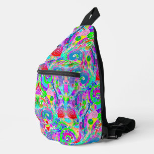 Sac À Bandoulière Motif Peint À La Main Et Numériquement Art 22