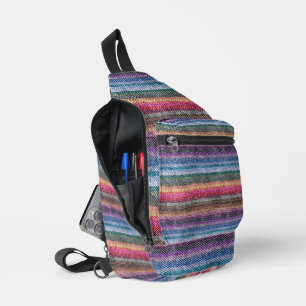 Sac À Bandoulière Motif Rainbow Denim