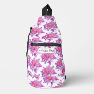 Sac À Bandoulière Motif rose marguerite, joli motif fleuri