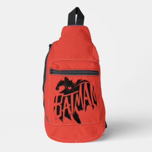 Sac À Bandoulière Nom de la brosse d'encre Batman