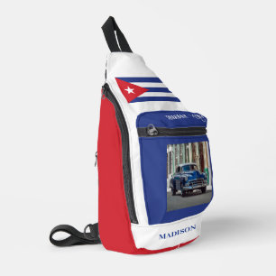 Sac À Bandoulière Nom personnalisé (& facultatif Photo) Havana Cuba