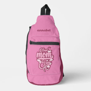 Sac À Bandoulière Nom personnalisé "Meilleure maman jamais"