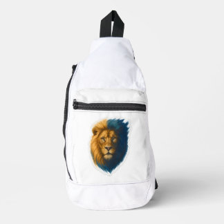 Sac À Bandoulière Oeuvre de Lion - Bicolor