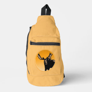 Sac À Bandoulière Oie au coucher du soleil - Art original de la faun