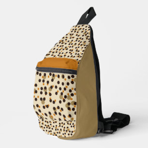 Sac À Bandoulière orangé, haricot et pois beige