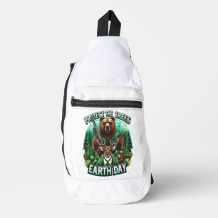 Sac À Bandoulière Ours et cerfs en hauteur