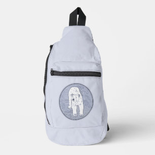 Sac À Bandoulière Ours polaire sur la peinture sur glace Art origina