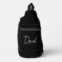 Papa a établi un script minimal noir et blanc