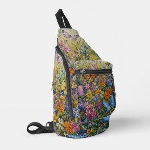 Sac À Bandoulière Papillons du Paradis – Une Fleur Sauvage Colorée