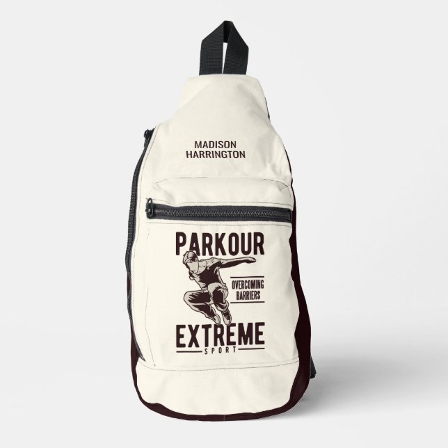 Sac À Bandoulière PARKOUR nom personnalisé (Recto)