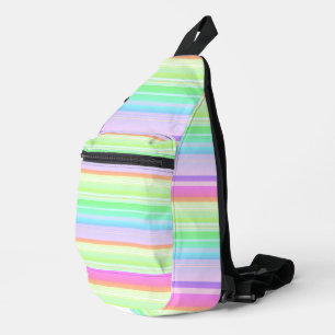 Sac À Bandoulière Pastel arc-en-ciel rayé
