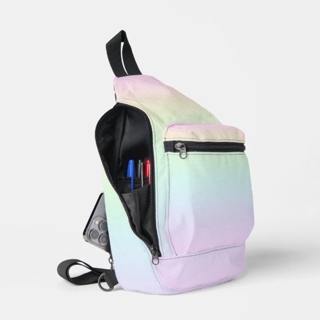 Sac À Bandoulière Pastel Rainbow Colors (Ouvrir)