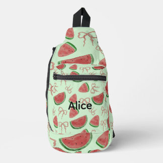 Sac À Bandoulière Pastèque avec nœud