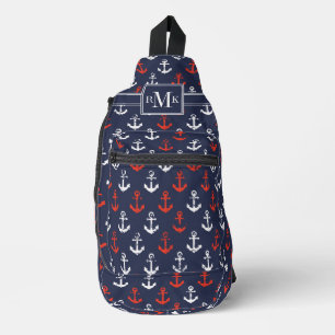 Sac À Bandoulière Patters de la Red White And Blue Navy