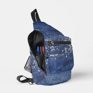 Sac À Bandoulière Peinture Abstraite en Distress