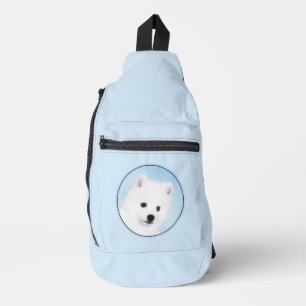 Sac À Bandoulière Peinture de chiot Esquimau américain Eskie Art de 
