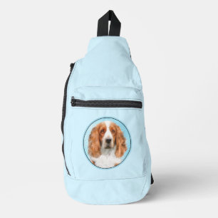 Sac À Bandoulière Peinture de Springer Spaniel Gallois, Art Original