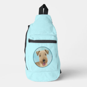 Sac À Bandoulière Peinture de Terrier du Lakeland Chien Mignon Origi