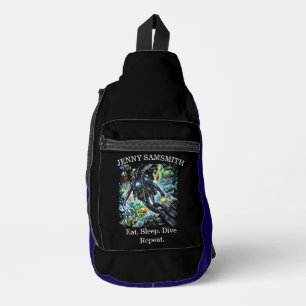 Sac À Bandoulière Plongée profonde : Explorez, Rires, Répétez