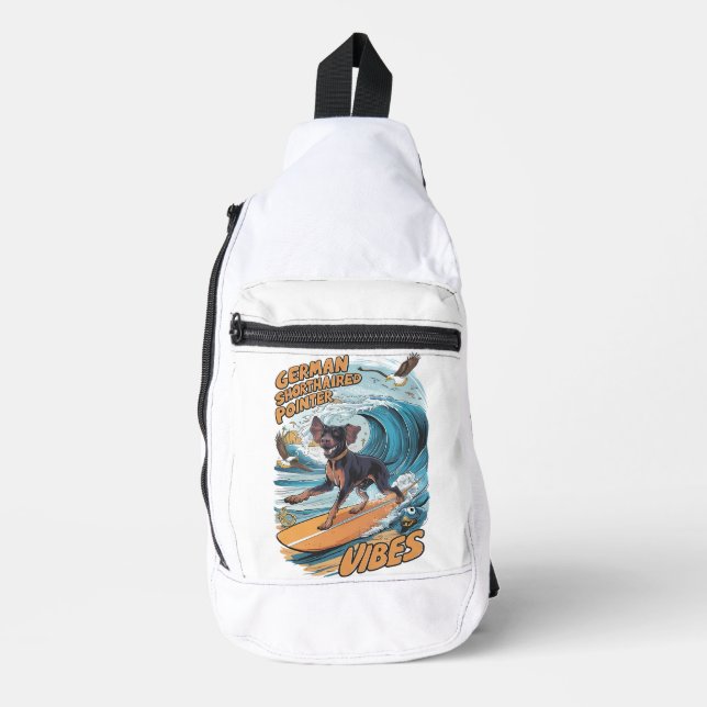 Sac À Bandoulière Pointeur allemand à cheveux courts (Recto)