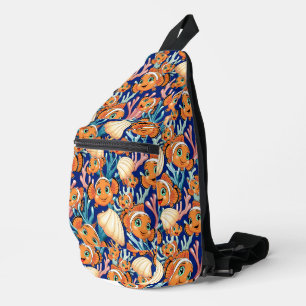 Sac À Bandoulière Poisson clown Dessin animé Mignon Famille Sous l'e