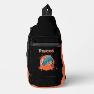 Sac À Bandoulière Poissons Zodiaque Horoscope Signe d'Eau Astrologie