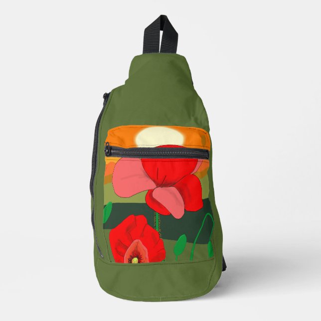 Sac À Bandoulière pré au coucher du soleil (Recto)